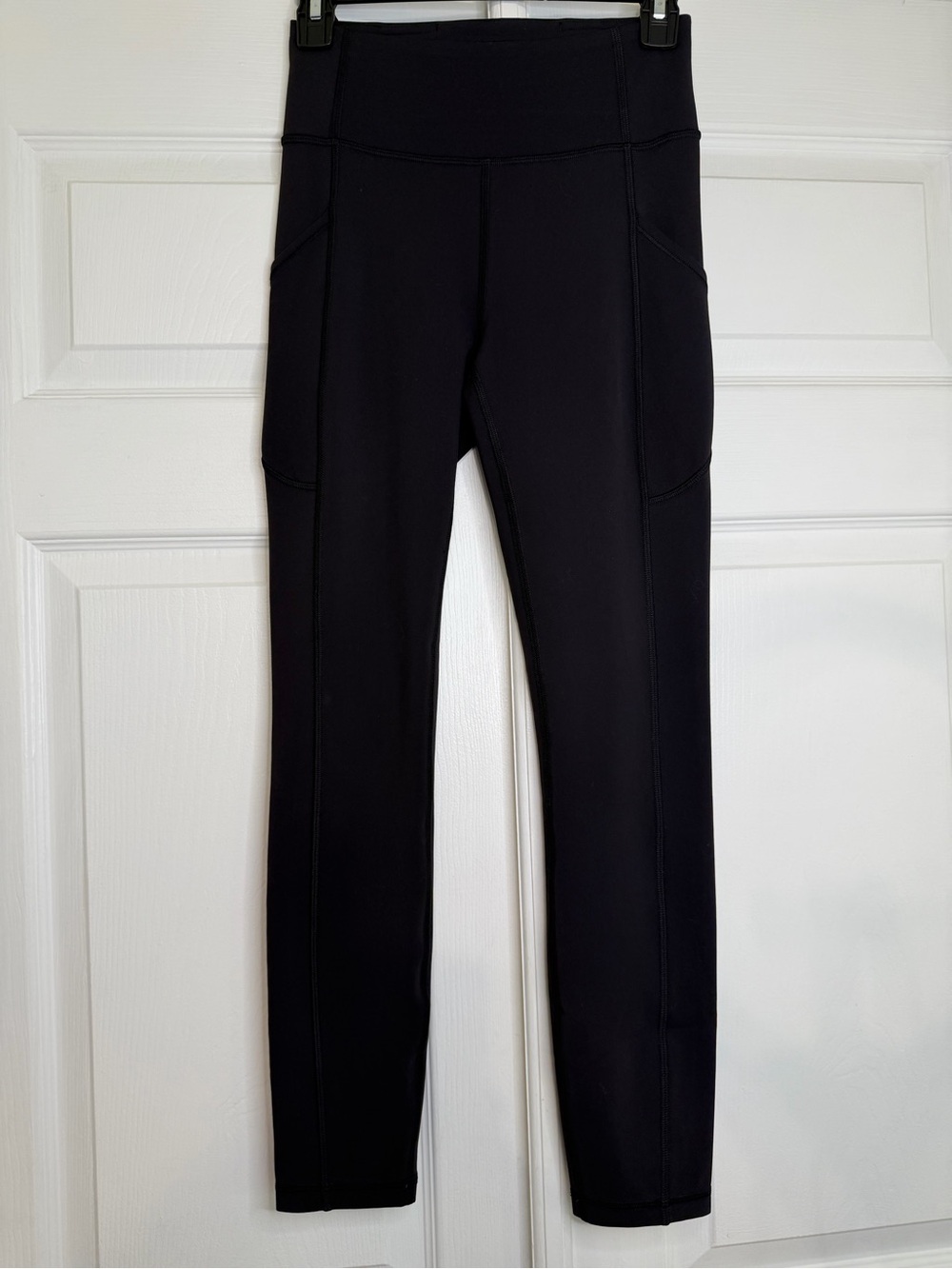 lululemon athletica Wunder Train Tight in  Black With Side Pockets.